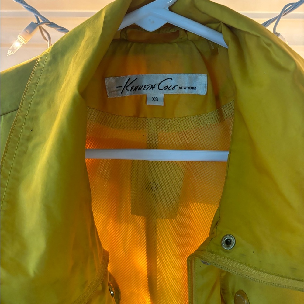 Kenneth Cole Vibrant Yellow Outerwear